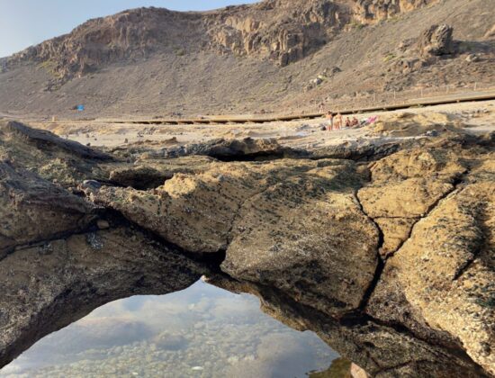 Outdoor sex at the nude beach in El Confital, Gran Canaria